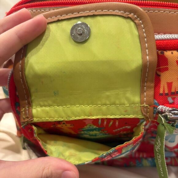 Eco Lily Bloom Red Christmas Holiday Icons Crossbody Purse Hard To Find Style - Picture 8 of 13